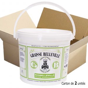 Graisse Biodégradable-Graisse Blonde Calcium-Carton 2 Seaux 5kg-BIOBELLEVILLE