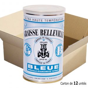 Graisse Graphite Etanchéité -Carton12Boites1Kg - Etiquette Bleue