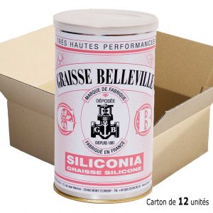 Graisse au Silicone-Graisse Inorganique-Graisse Contact Alimentaire-Carton 12 Boites 700g-SILICONIA